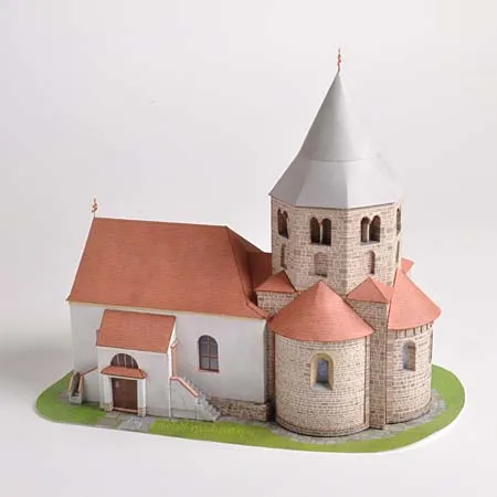 Papierový model Kostol sv. Petra a Pavla - Řeznovice